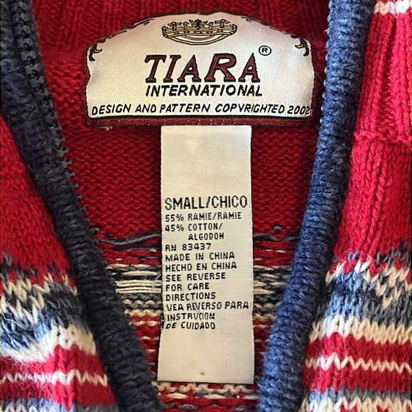 TIARA INTERNATIONAL Full Zip Sweater - Size Small - Picture 7 of 8